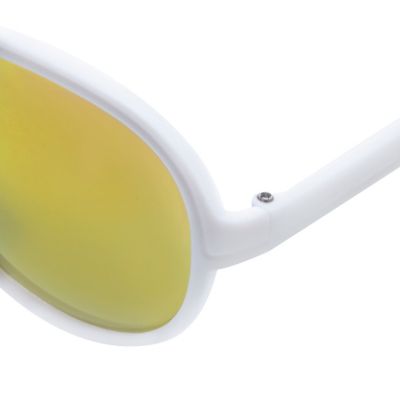 Mini boys white aviator-style sunglasses